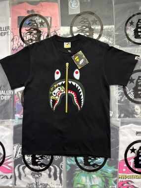 BAPE A Bathing Ape ABC CAMO Shark T-shirt ‘Black’